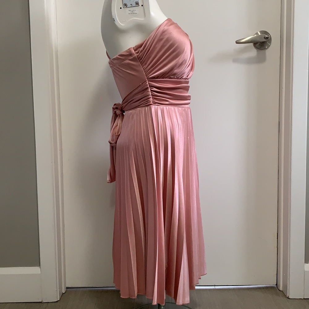 Pink one shoulder dress - Picture 4 of 16